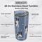 Show in main carousel: E&S PETS Border Collie Lovers Insulated Stainless Steel Travel Mug, 20-oz, Blue slide 2 of 5