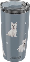 E&S PETS Westie Lovers Insulated Stainless Steel Travel Mug, 20-oz, Pink slide 1 of 5