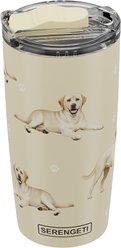 E&S PETS Yellow Lab Lovers Insulated Stainless Steel Travel Mug, 20-oz, Yellow