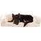Show in main carousel: Sherry Kline Pet Collection Fur Velvet Couch Dog Bed, Taupe, 20 x 26 x 6-in slide 4 of 5