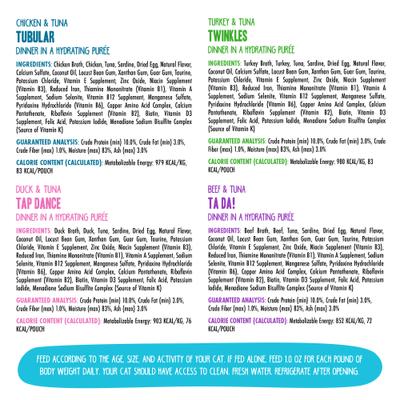 Show full view: BFF Paté Lovers, Aw Yeah! Paté Jamboree! Variety Pack Grain-Free Wet Cat Food, 2.8-oz pouch, case of 12 slide 5 of 11