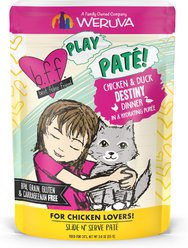 BFF Play Pate Lovers Chicken & Duck Destiny Wet Cat Food, 3-oz pouch, pack of 12