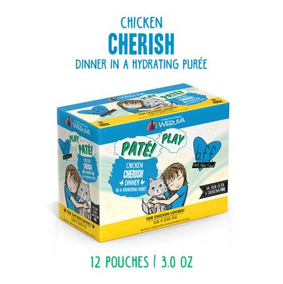 Show full view: BFF Play Pate Lovers Chicken Cherish Wet Cat Food, 3-oz pouch, pack of 12 slide 3 of 13