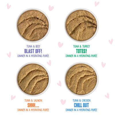 Show full view: BFF Play Pate Lovers Pate Partay Variety Pack Wet Cat Food, 3-oz pouch, pack of 12 slide 6 of 12