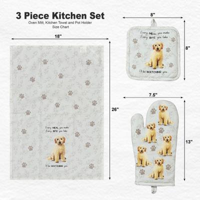 Show full view: E&S PETS Goldendoodle 3-Piece Cooking Set slide 4 of 5