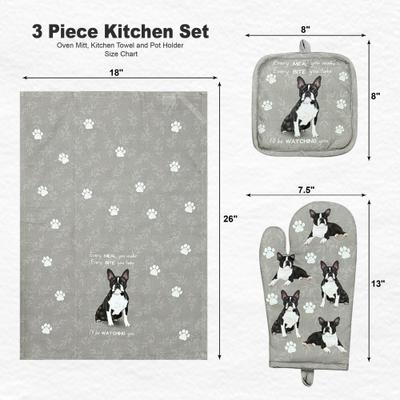 Show full view: E&S PETS Boston Terrier 3-Piece Cooking Set slide 4 of 5