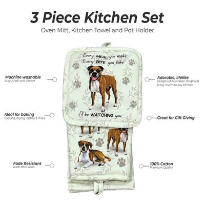 Show full view: E&S PETS Boxer 3-Piece Cooking Set slide 2 of 5