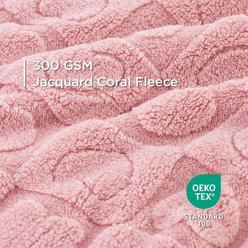 Bedsure Washable Fleece Dog & Cat Blanket, Pink Heart, Medium slide 2 of 9