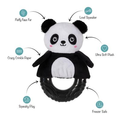 Show full view: Fringe Studio Stu-Pandaous TPR Plush Dog Toy slide 2 of 5