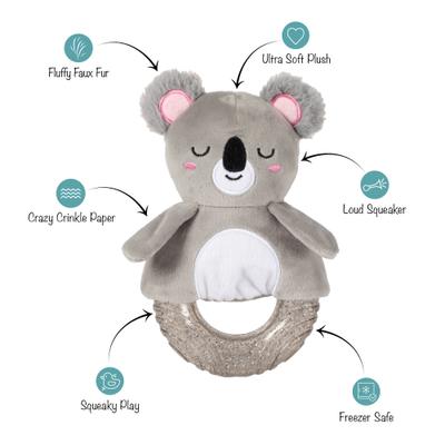 Show full view: Fringe Studio Koal-Ity Vibes Only TPR Plush Dog Toy slide 3 of 6