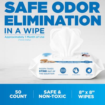 Show full view: POOPH Pet Odor Eliminating Wipes, 50 count slide 3 of 11