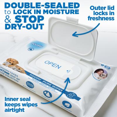 Show full view: POOPH Pet Odor Eliminating Wipes, 50 count slide 7 of 11