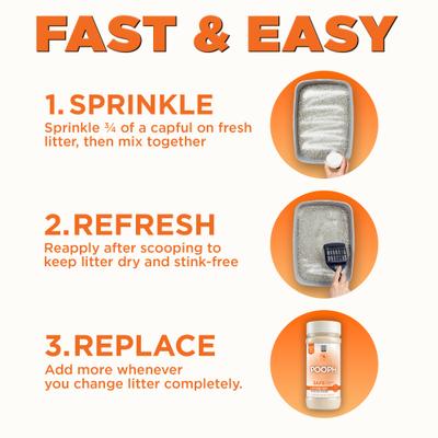 Show full view: POOPH Kitty Litterizer Litter Box Saver Cat Deodorizer, 16-fl oz bottle slide 7 of 10