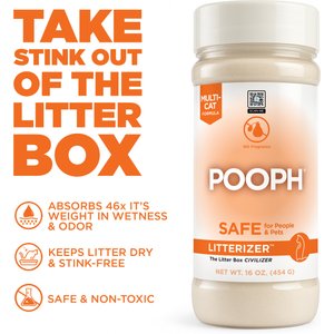POOPH Kitty Litterizer Litter Box Saver Cat Deodorizer, 16-fl oz bottle