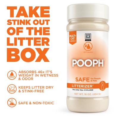 Show full view: POOPH Kitty Litterizer Litter Box Saver Cat Deodorizer, 16-fl oz bottle slide 2 of 10