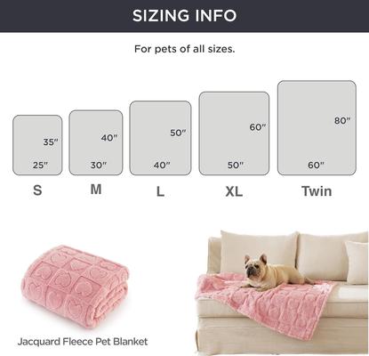 Show full view: Bedsure Washable Fleece Dog & Cat Blanket, Pink Heart, Large slide 8 of 10