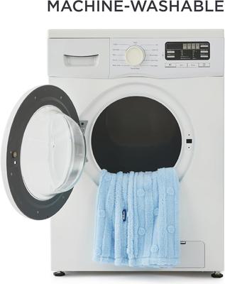 Show full view: Bedsure Washable Fleece Dog & Cat Blanket, Blue, Medium slide 6 of 10