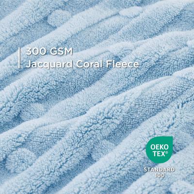 Show full view: Bedsure Washable Fleece Dog & Cat Blanket, Blue, Large slide 3 of 9