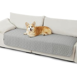 Bedsure Waterproof Couch Cover Dog & Cat Blanket, Titanium Grey, Medium