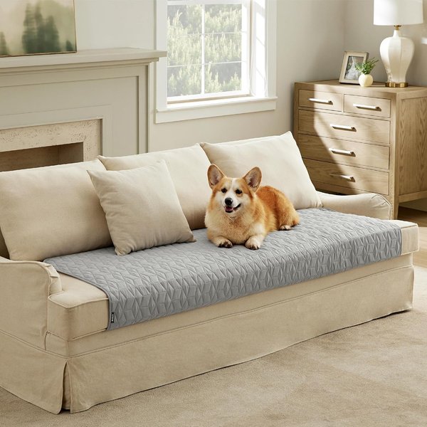 Show full view: Bedsure Waterproof Couch Cover Dog & Cat Blanket, Titanium Grey, Medium slide 7 of 9