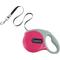 Show in main carousel: Power Walker Retractable Dog Leash, Pink, 16-ft long, 3/8-in wide, Medium slide 1 of 10