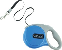 Power Walker Retractable Dog Leash, Blue, 16-ft long, 3/8-in wide, Medium