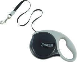 Power Walker Retractable Dog Leash, Black, 16-ft long, 3/8-in wide, Medium