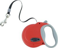 Power Walker Retractable Dog Leash, Red, 12-ft long, 5/16-in wide, X-Small