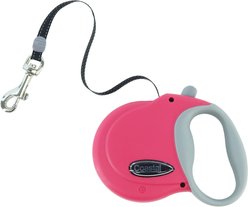 Power Walker Retractable Dog Leash, Pink, 12-ft long, 5/16-in wide, X-Small