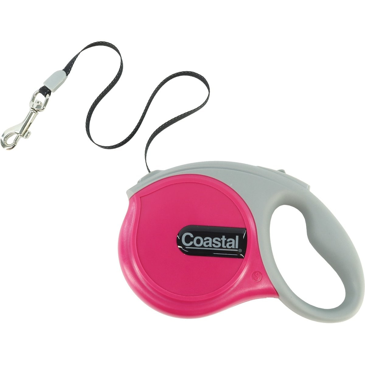 Power Walker Retractable Dog Leash, Pink, 16-ft long, 1/2-in wide, Large