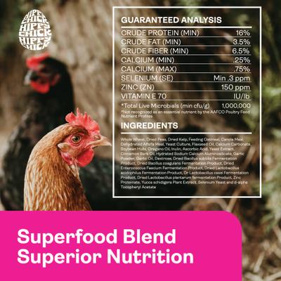 Show full view: Hippy Chick Immuni-Guard Natural Oregano Oil & Probiotic Pellets Immune & Digestive Support Supplement for Chicken, 1.5-lb bag slide 3 of 8