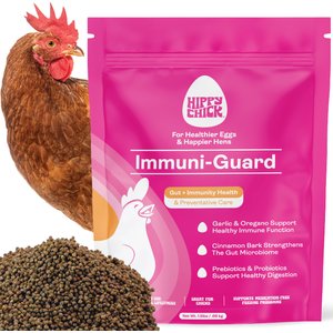 Hippy Chick Immuni-Guard Natural Oregano Oil & Probiotic Pellets Immune & Digestive Support Supplement for Chicken, 1.5-lb bag