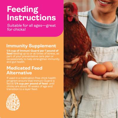 Show full view: Hippy Chick Immuni-Guard Natural Oregano Oil & Probiotic Pellets Immune & Digestive Support Supplement for Chicken, 1.5-lb bag slide 4 of 8