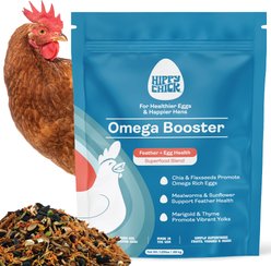 Hippy Chick Omega 3 Booster Egg & Feather Support Supplement for Chicken & Laying Hens, 1.25-lb Bag slide 1 of 7