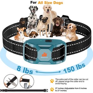 GroovyPets 3300-ft Remote Dog Training Collar with Ultrasonic Bark Deterrent