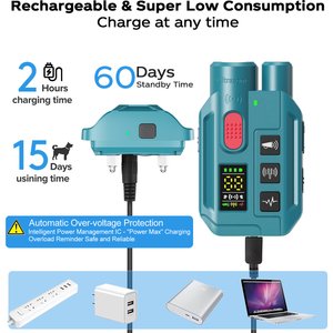 GroovyPets 3300-ft Remote Dog Training Collar with Ultrasonic Bark Deterrent