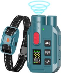 GroovyPets 3300-ft Remote Dog Training Collar with Ultrasonic Bark Deterrent