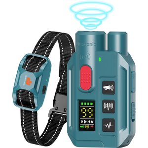 GroovyPets 3300-ft Remote Dog Training Collar with Ultrasonic Bark Deterrent