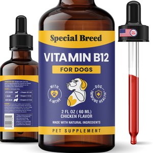 Special Breed Vitamin B12 Chicken Flavored Liquid Dog Vitamin, 2-fl oz bottle