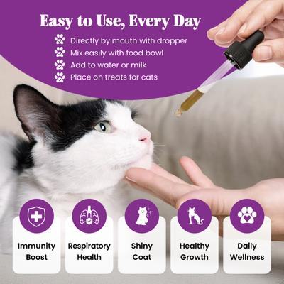 Show full view: Special Breed L-Lysine Immune Support Chicken Flavored Liquid Cat Supplement, 4-fl oz bottle slide 6 of 9