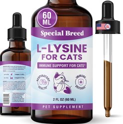 Special Breed L-Lysine Immune Support Chicken Flavored Liquid Cat Supplement, 2-fl oz bottle