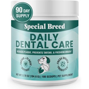 Special Breed Daily Dental Care Powdered Dog Dental Supplement, 3.7-oz jar