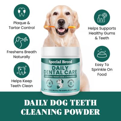Show full view: Special Breed Daily Dental Care Powdered Dog Dental Supplement, 3.7-oz jar slide 4 of 9