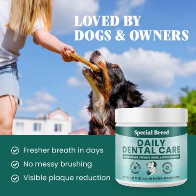Show full view: Special Breed Daily Dental Care Powdered Dog Dental Supplement, 1.85-oz jar slide 7 of 9