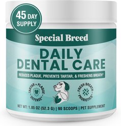 Special Breed Daily Dental Care Powdered Dog Dental Supplement, 1.85-oz jar