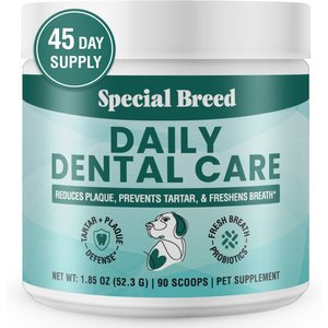 Special Breed Daily Dental Care Powdered Dog Dental Supplement, 1.85-oz jar