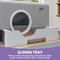Show in main carousel: Wooflex Enclosed Cat Litter Box with Lid Cover & Litter Scoop, Large: 20 x 15 x 15-in slide 4 of 9