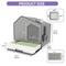 Show in main carousel: Wooflex Enclosed Cat Litter Box with Mat & Scoop, X-Large: 15.1 x 19.3 x 15.5-in, Gray slide 3 of 8
