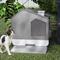 Show in main carousel: Wooflex Enclosed Cat Litter Box with Mat & Scoop, X-Large: 15.1 x 19.3 x 15.5-in, Gray slide 1 of 8