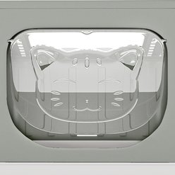Wooflex Enclosed Cat Litter Box with Lid Drawer Type, Large: 15.1 x 19.3 x 15.4-in, Gray slide 2 of 7